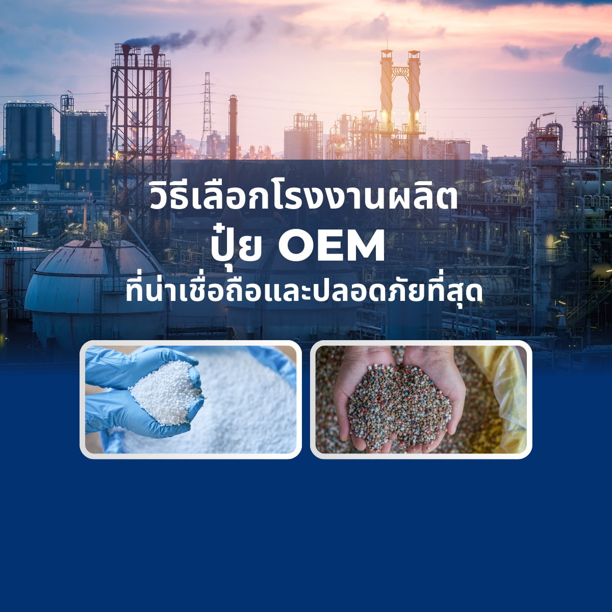วิธีเลือกโรงงานผลิตปุ๋ย OEM ที่น่าเชื่อถือและปลอดภัยที่สุด